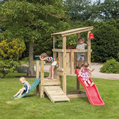 wooden Blue Rabbit playtower cascade with slide